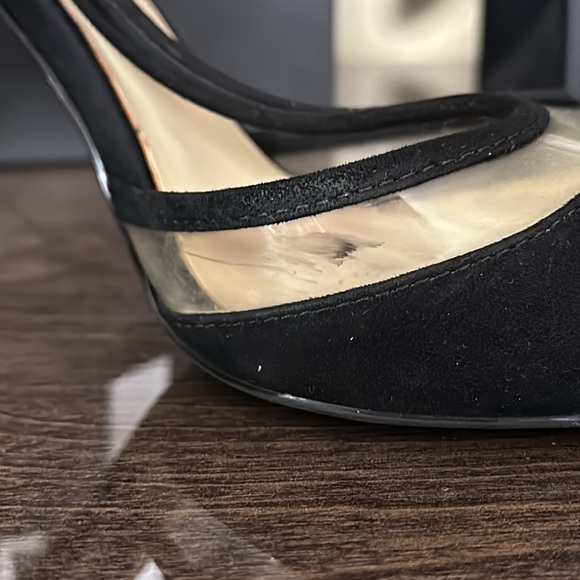 Zara Vinyl Black Court Shoe - Picture 16 of 16